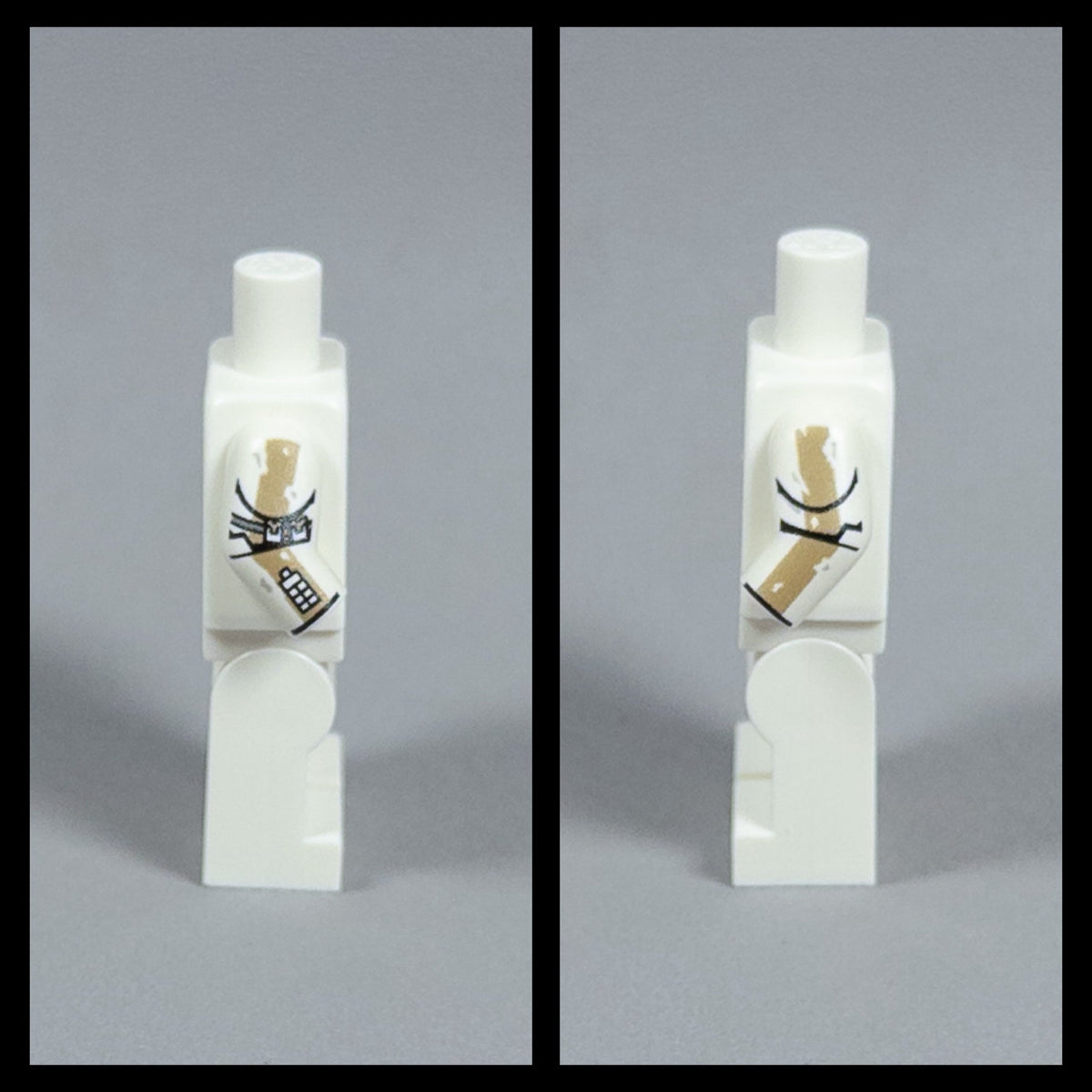 JONAK Toys UV Printed Arms- Commander Bly (Yellow / Dark Tan) [x20 Arm Pairs Per Batch)