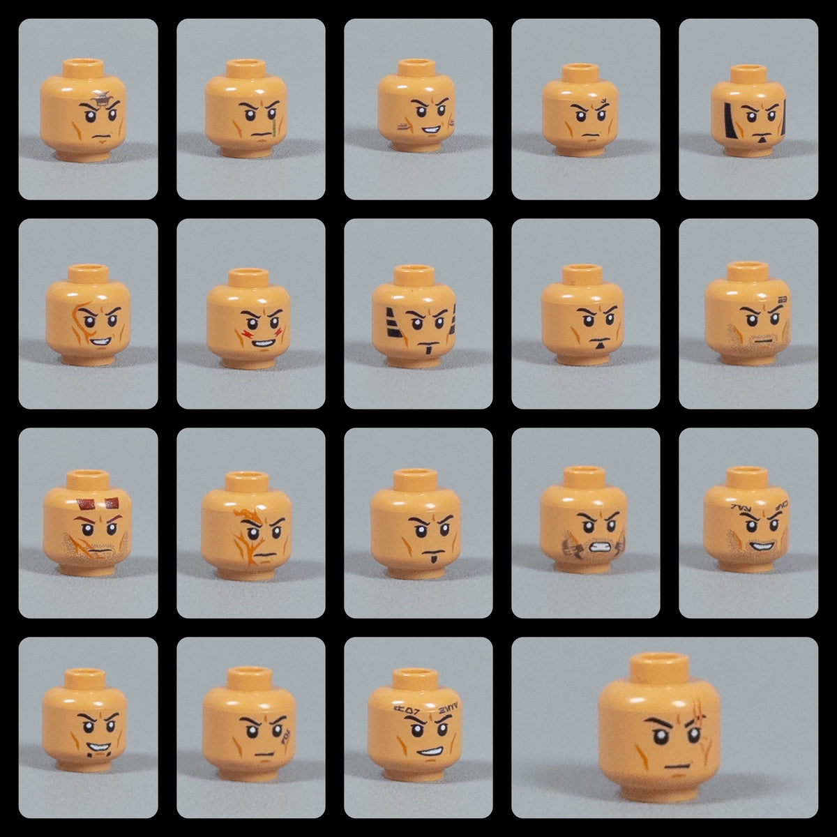 JONAK Toys UV Printed Heads- 2020 Clone Troopers Wave 2 [x20 Heads Per Batch]