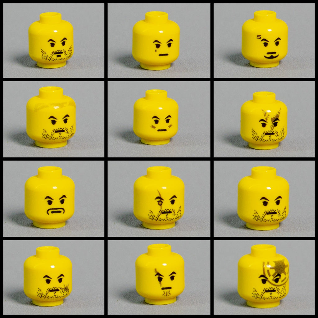 JONAK Toys UV Printed Heads- Classic Clone Troopers [x20 Heads Per Batch]