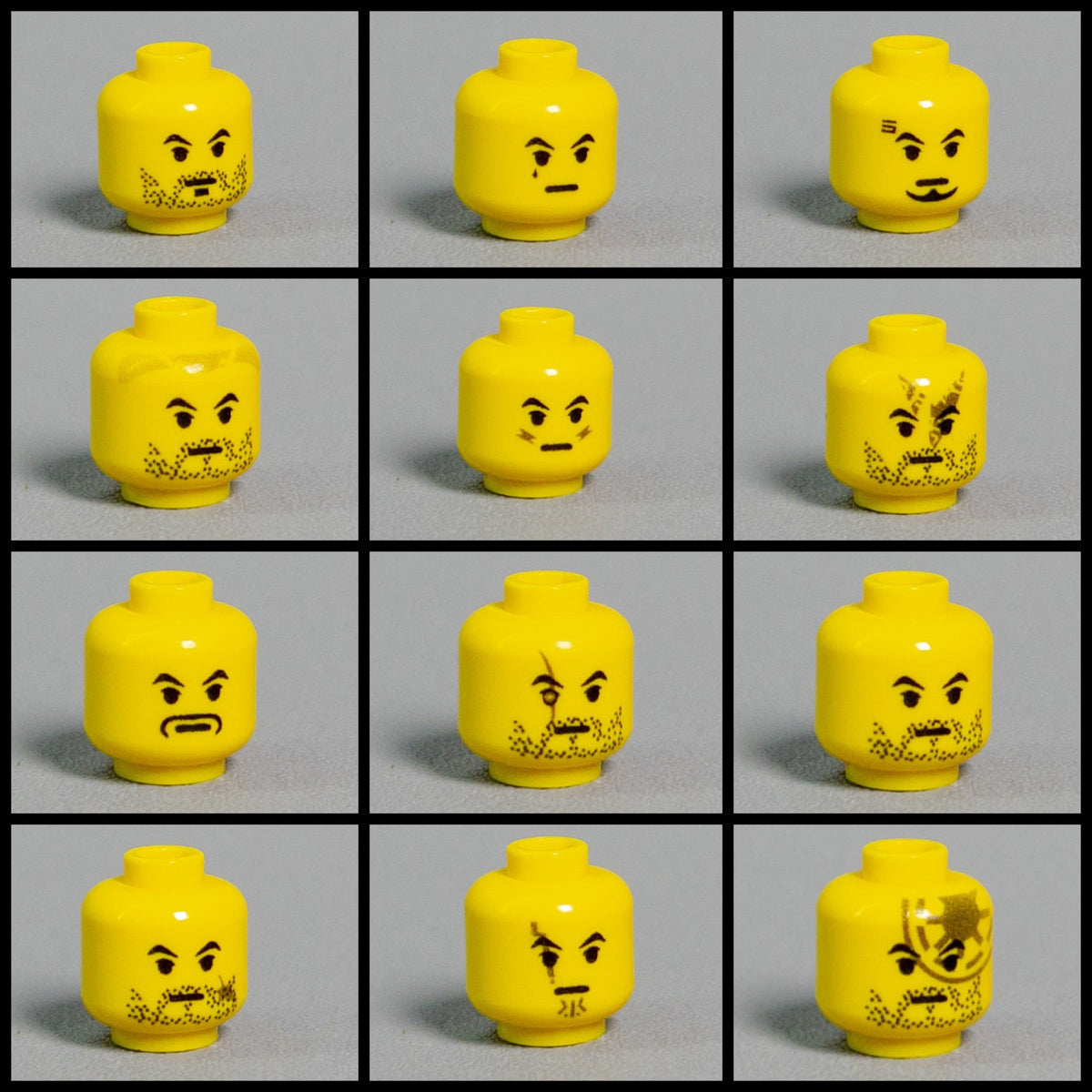 JONAK Toys UV Printed Heads- Classic Clone Troopers [x20 Heads Per Batch]